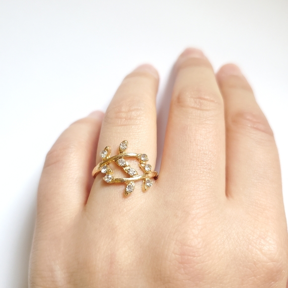 NWOT Gold Leaf / Firn Ring size 5.75 - Picture 3 of 12